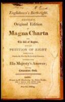 Englishmen's Birth Right. Broom's Original Edition of Magna Charta and The Bill of Rights