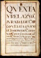 Manuscript record book for the Hospital Real de los Indios