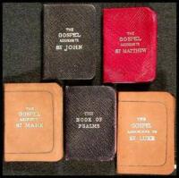 Lot of five titles, Gospels & Psalms