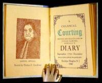 A Colonial Courting. Being Extracts from Judge Samuel Sewall's Diary, September 1720