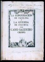 La Conjuracion de Catalina y la guerra de Jugurta