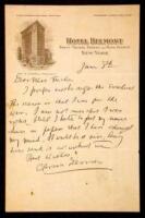 Autograph Letter Signed, from Darrow to Marguerite Tucker