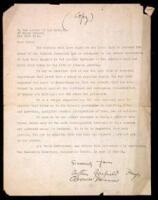 Typed Letter Signed by Darrow and Hays, to the editor of The Nation