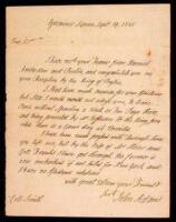 Autograph Letter signed &ldquo;John Adams&rdquo; as U.S. Minister to Great Britain