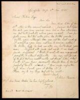 Autograph Letter signed &ldquo;John Brown&rdquo;