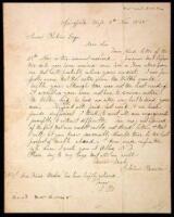 Autograph Letter signed “John Brown”