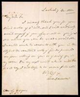 Civil War dated Autograph Letter Signed shortly after resigning his position as U.S. Minister to Russia