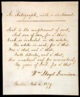 Autograph Quotation signed by Garrison