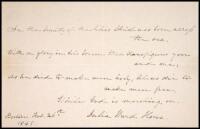 Autograph Quotation signed by Howe, from “The Battle Hymn of the Republic"