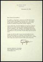 Typed Letter signed “Lyndon B. Johnson” as President