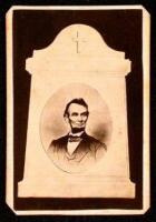 Carte-de-visite memorial mourning portrait