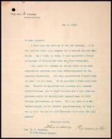 Typed Letter Signed “Theodore Roosevelt” as President