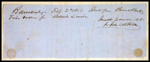 Partly-printed Document signed by Henry Malone