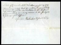 Manuscript Document signed “G. Washington” as President