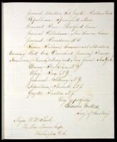 Civil War dated Manuscript Letter signed by Welles as Secretary of the Navy.