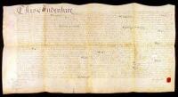 Original manuscript land deed indenture