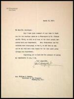 Typed Letter signed by Rockefeller to William G. McAdoo