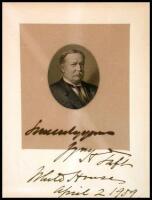 Signed steel-engraved portrait