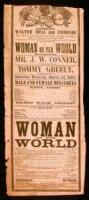Printed playbill for &ldquo;Woman of the World &ndash; Messrs. Walter Bray and Edmonds.&rdquo;