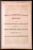 Report of the Committee on Internal Improvements with Reference to a Road Across the Sierra Nevada, Submitted April 10, 1855