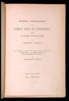 Personal Reminiscences of Early Days in California, with Other Sketches...to Which is Added the Story of His Attempted Assassination by a Former Associate on the Supreme Bench of the State by Hon. George C. Gorham