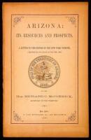 Arizona: Its Resources and Prospects. A Letter to the Editor of the New York Tribune, (Reprinted from that Journal of June 16th, 1865)