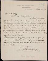 Autograph Letter Signed by William McKinley, to future Secretary of State and Supreme Court Justice William R. Day, regarding money owed by McKinley to Day
