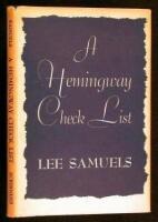 A Hemingway Check List