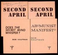 Lot of 4 folding broadsides