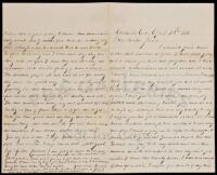 Autograph Letter Signed "W.G.S." - 1881 Travels in the wild west - Indians, Mexicans, Chinese, robberies, pistol-packing, gambling and liquor