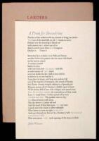 Lot of 2 broadsides, one is the suppressed issue