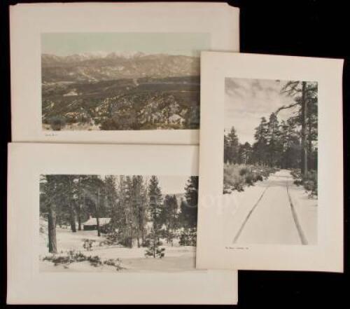 Eighteen gelatin silver photographs of scenes in California, mostly southern California hills and mountains