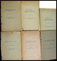 Lot of seven volumes