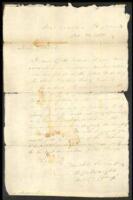 Autograph Letter, signed by Cartwright, to William Shepard, instructing him on proper issuance of clothing to his men