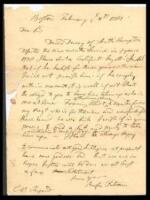 Autograph letter, signed by Putnam, to William Shepard, regarding deserters from the Continental Army