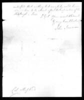 Autograph letter, signed by Jameson, to William Shepard, offering excuses for a lieutenant who was late in returning from leave