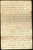 Two Manuscript Documents regarding sale of Indian lands, one signed by Hancock, the other signed secretarially in his name