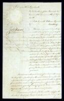 Document signed by Hancock, appointing William Shepard to supervise any purchases of land from Indians in the Ogden Tract