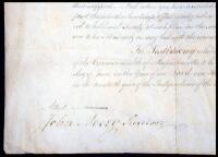 Document signed by Samuel Adams, appointing William Shepard and two others as commissioners to treat with the Penobscot Indians