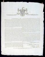 Commonwealth of Massachusetts. In Senate, June 4, 1796. Resolved, that the Selectmen of the several Towns and Districts... cause the Inhabitants thereof, duly qualified to vote... to assemble on Monday, the seventh day of November next, to give in their v