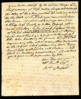 Autograph Letter, signed by Shepard, to John Avery, a retained copy regarding negotiations with the Seneca Indians