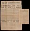 Collection of California newpapers with reporting on the San Francisco earthquake