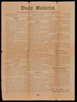 Daily Bulletin. Department of Police, City of Chicago. April 20, 1906. Vol. 16 - with a plea to aid the San Francisco sufferers of the 1906 earthquake