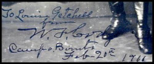 Inscribed and signed photograph