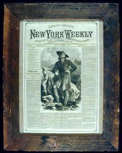 Original front cover of Street and Smith's New York Weekly: A Journal of Useful Knowledge, Romance, Amusement, &c., Vol. XXV, No. 7