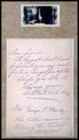 Autograph Letter, signed by Hart, to George J. Pardy