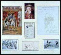 Autograph letter signed on personal stationery plus related ephemera, all framed together