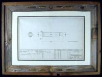 Original blueprint for a bullet