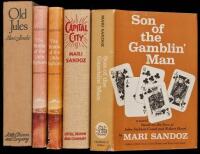 Five volumes by Mari Sandoz - Two signed by her