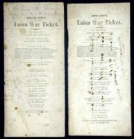 Lot of two Union War ElectionTickets